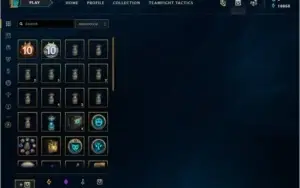 Conta League of Legends Recompensas Riot Lv30