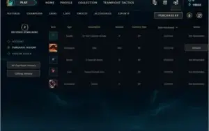 Conta League of Legends Recompensas Riot Lv30
