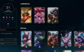 Conta Unranked 31 Skins 58 Campeoes