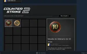 Conta Steam 19 anos de serviço +medalhas CS 2
