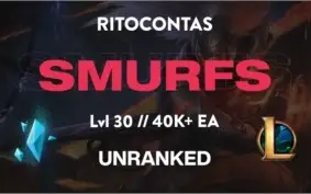 CONTAS NV. 30 SMURFS - Email não verif. - Unranked