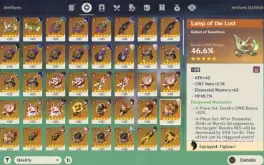 Conta de Genshin AR 57 com 11 Personagens 5* / 4 Armas 5*