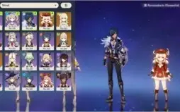 Ark 37 Ayaka + Klee + Jean + 5 armas 5 *
