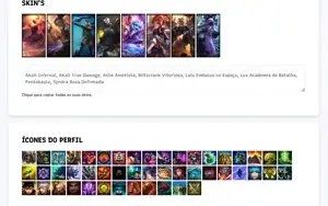 CONTA LEAGUE OF LEGENDS - DIAMANTE 1