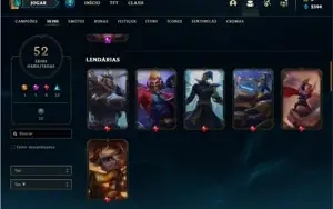 Conta Bronze 4 com 70 Champs e 52 Skins