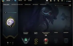 CONTA PLATINA SMURF COM 12K DE ESSENCIA AZUL