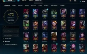 Conta League Of Legends 80 Skin's falta 9 champs.