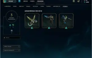 Conta League Of Legends 80 Skin's falta 9 champs.
