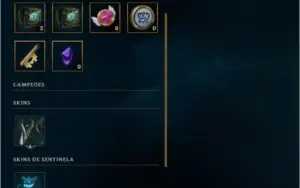 Conta nv 19 com skins