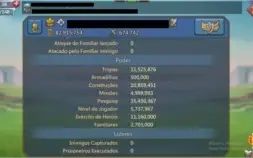 Conta Lords Mobile Castelo LV25