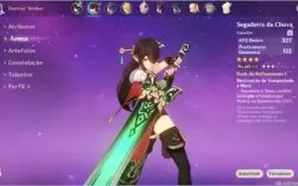 Conta Genshin Impact AR30 Venti + Harpa celestial