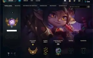 Smurf Gold 2 sem email confirmado. LOL - 50 champs, 7 skin