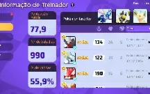 Conta Pokémon Unite level 40 - 39 pokémons, muitas roupinhas