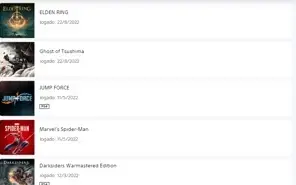 Conta PSN com muitos jogos