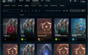 Conta com 239 skins + todos os champs + Ouro IV