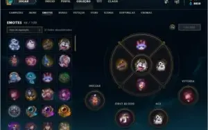 Conta com 239 skins + todos os champs + Ouro IV