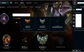 Duas Contas LoL Prata 1 e Platina 5