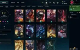 Conta de 211 skins Ouro 3 por 600 Reais