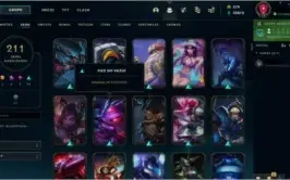 Conta de 211 skins Ouro 3 por 600 Reais