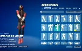 Conta fortnite com skins raras Ikoniko etc e com 200$ doll