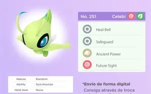 Celebi 6IVs Normal/Shiny