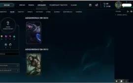 4 Contas de League of Legends com Skin