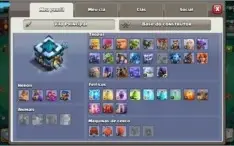 CONTA CLASH OF CLANS CV13 VÁRIAS SKINS