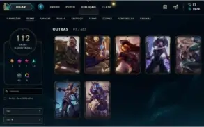 Acc Conta League Of Legends Lol C/ Skins Vitoriosas