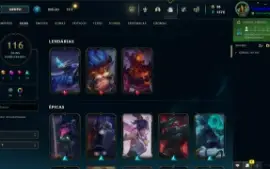 Conta LOL LVL 143 | 125 Campeões| 116 Skins |UNRANKED| 2015