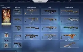 Conta valorant (Diversas skins/pacotes) +1000 R$ Gastos