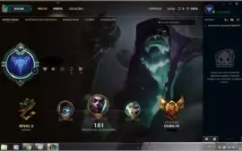 Conta League Of Legends Ouro Com Borda De Platina