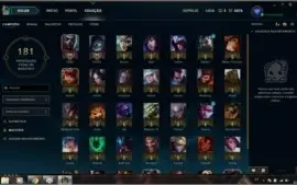 Conta League Of Legends Ouro Com Borda De Platina