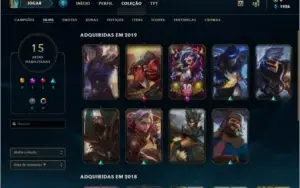 Conta League Of Legends - Smurf platina 2 ultimas seasson