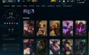 Diamante 3 com 40 Champs e 12 Skins