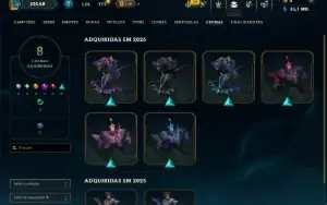 Diamante 3 com 40 Champs e 12 Skins