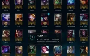Conta lol Platina 5 113 campeões 74 skins 10 paginas de runa