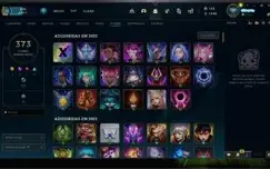 Conta LoL Lv 218 Ex Diamante 400 Skins - 3000 Gastos -