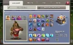 CONTA CLASH OF CLANS CV 11 SEMI-UPADO BARATO