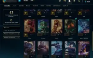 Conta mestre com 27 Champs e 5 Skins ( 164 PDL )