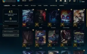 Conta mestre com 27 Champs e 5 Skins ( 164 PDL )