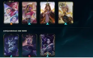 conta lol lvl 94 / esmeralda iv elo passado / platina iv.