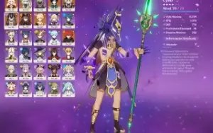 Conta Genshin Impact com 7 personagens 5 estrelas