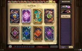 Hearthstone 9 Golden Heroes+Skin And Cards
