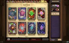 Hearthstone 9 Golden Heroes+Skin And Cards