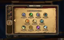 Hearthstone 9 Golden Heroes+Skin And Cards