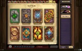 Hearthstone 9 Golden Heroes+Skin And Cards