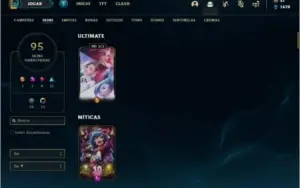 Conta prata 2 com 115 champs e 95 skins