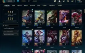 Conta prata 2 com 115 champs e 95 skins