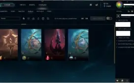 Conta Platina II, todos os campeões, 76 skin e +