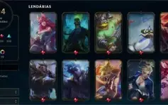 Conta LoL  - 299 skins - Todos os champions - Platina 2